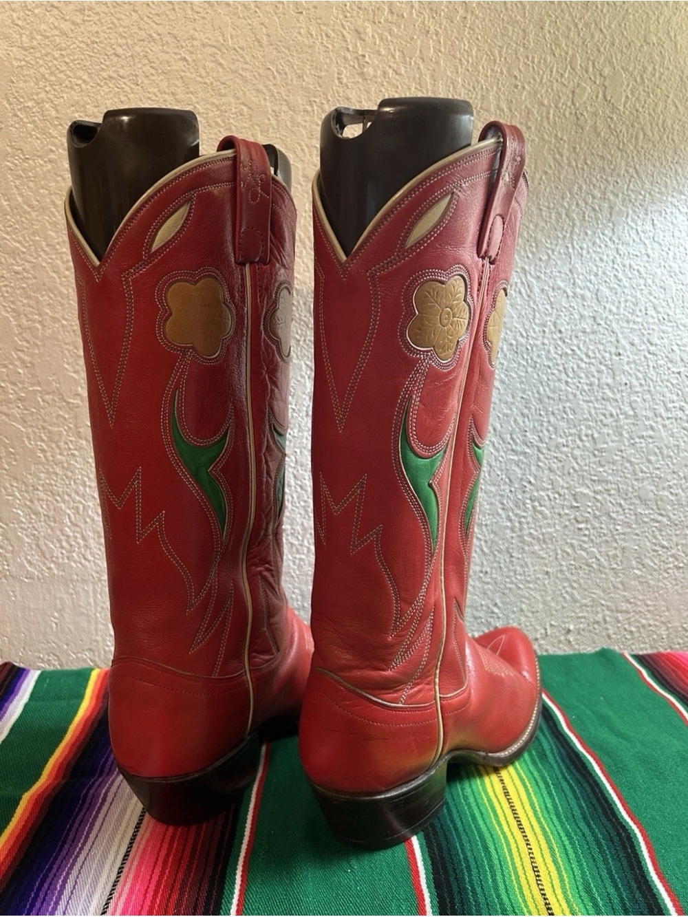 *RARE* Ralph Lauren Selene Western Floral Boots - Picture 2 of 8